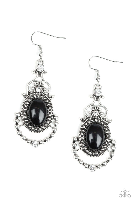 brought✽to✽you✽by✽blingflingbykat✽cameo-and-juliet-black-earrings✽paparazzi-accessories