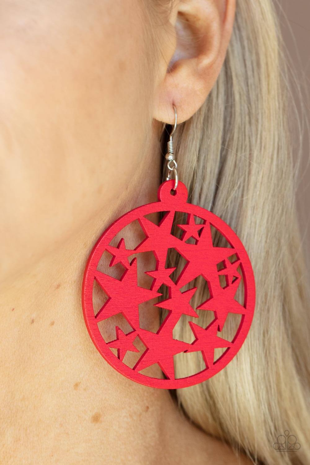 Paparazzi Accessories ❋Cosmic Paradise - Red Earrings❋ Flat Rate Ship $4.50❋ - Image #2