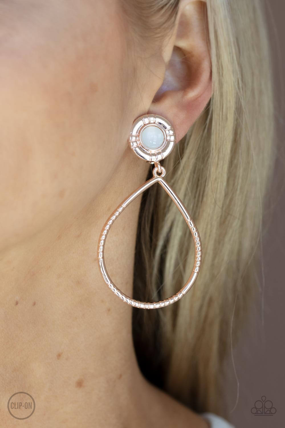 Paparazzi Accessories ❋Fairytale Finish - Rose Gold Clip-On❋ Flat Rate Ship $4.50❋