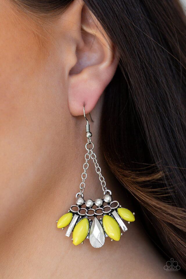 Paparazzi Accessories ❋Terra Tribe - Yellow Earrings❋ Flat Rate Ship $4.50❋ - Image #2