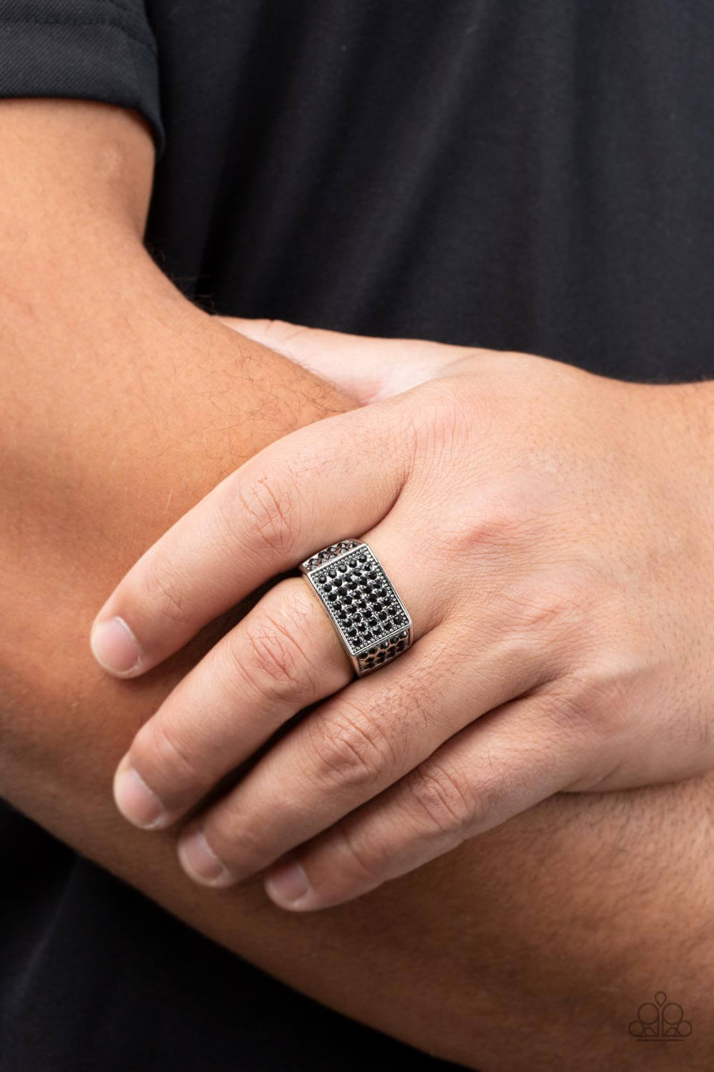 Paparazzi Accessories ❋Metro Merger - Black Ring❋ Flat Rate Ship $4.50❋ - Image #2