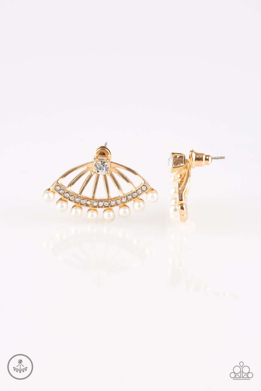 brought✽to✽you✽by✽blingflingbykat✽drama-queen-dimension-gold-post earrings✽paparazzi-accessories