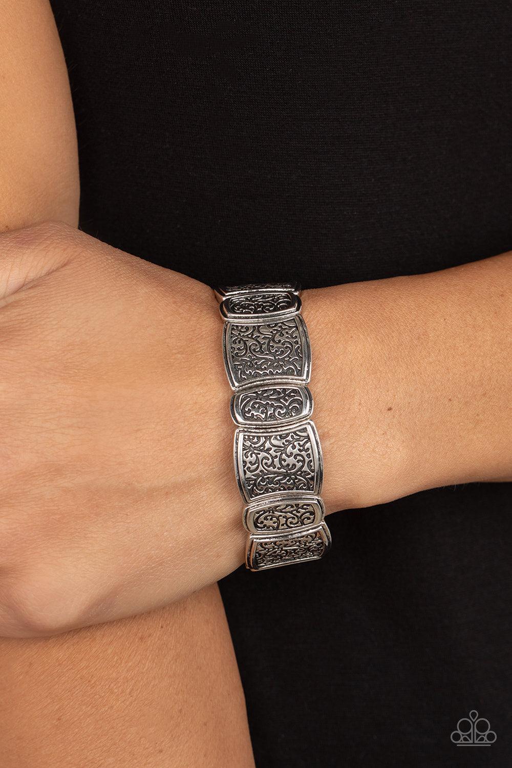 Paparazzi Accessories ❋Wine Country - Silver Bracelet❋ Flat Rate Ship $4.50❋ - Image #2