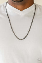 Load image into Gallery viewer, Paparazzi Accessories ✽ Free Agency - Black Mens Necklace✽Flat Rate Ship $4.50✽
