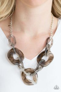 Paparazzi Accessories ✽ Courageously Chromatic - Silver Necklace✽Flat Rate Ship $4.50✽ - Image #2