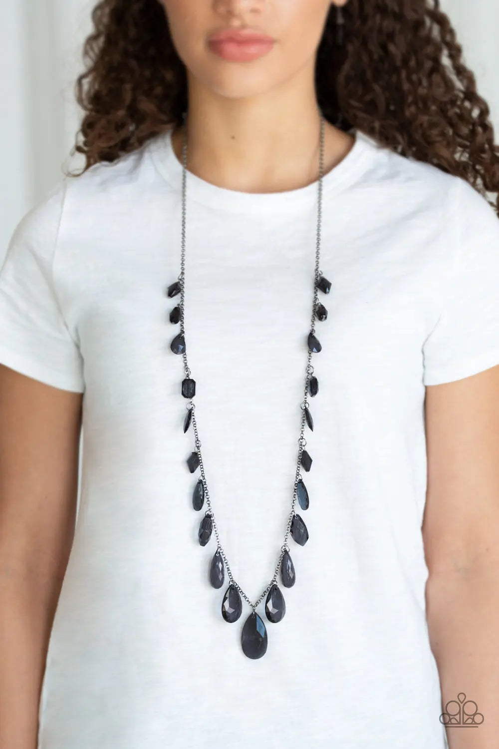 Paparazzi Accessories ✽ GLOW And Steady Wins The Race - Black Necklace✽Flat Rate Ship $4.50✽ - Image #2