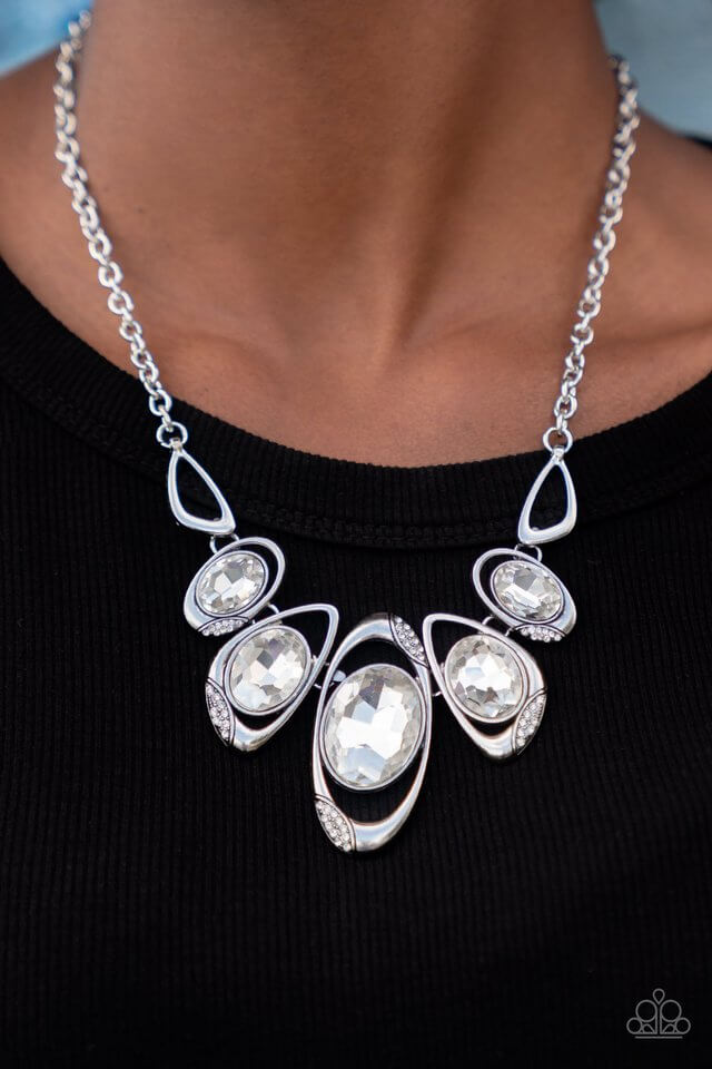 Paparazzi Accessories ❋Hypnotic Twinkle - White Necklace❋ Flat Rate Ship $4.50❋ - Image #2