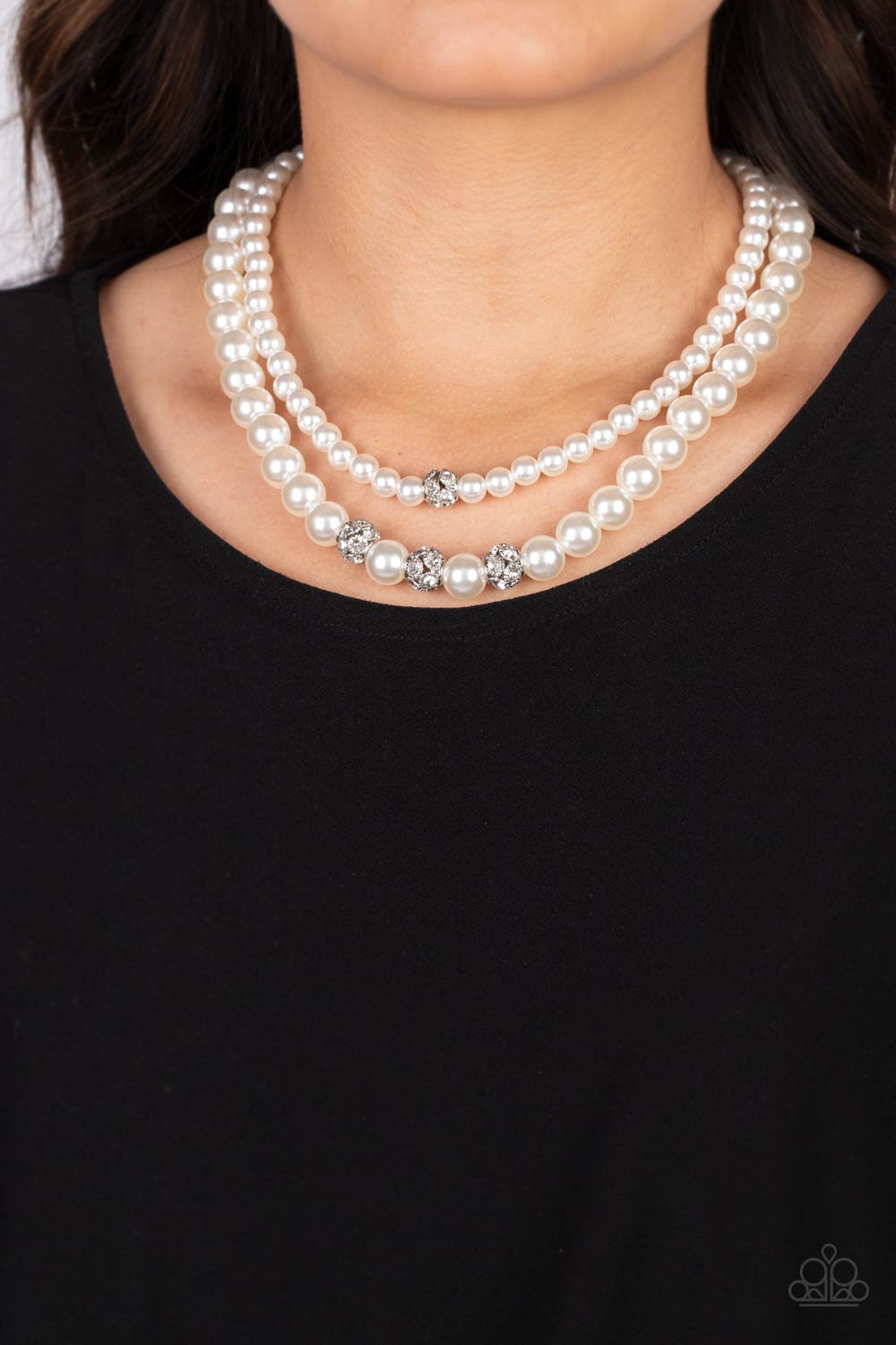 Paparazzi Accessories ❋Brilliant Ballerina - White Necklace❋ Flat Rate Ship $4.50❋ - Image #2