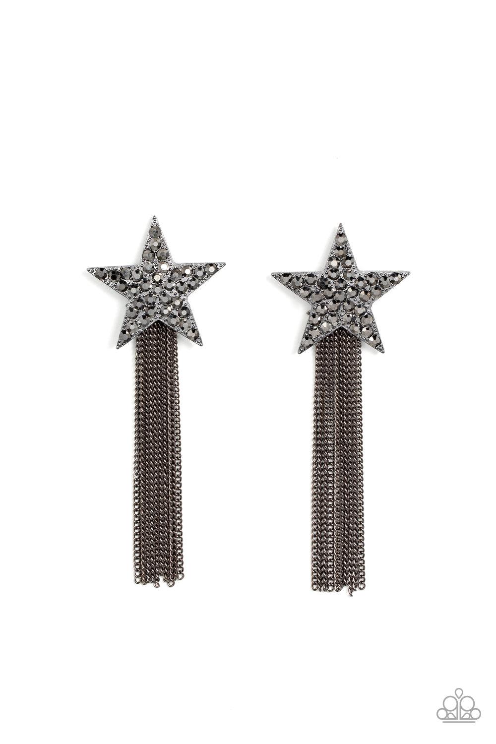 brought-to-you-by-blingflingbykat-superstar-solo-black-post earrings-paparazzi-accessories-