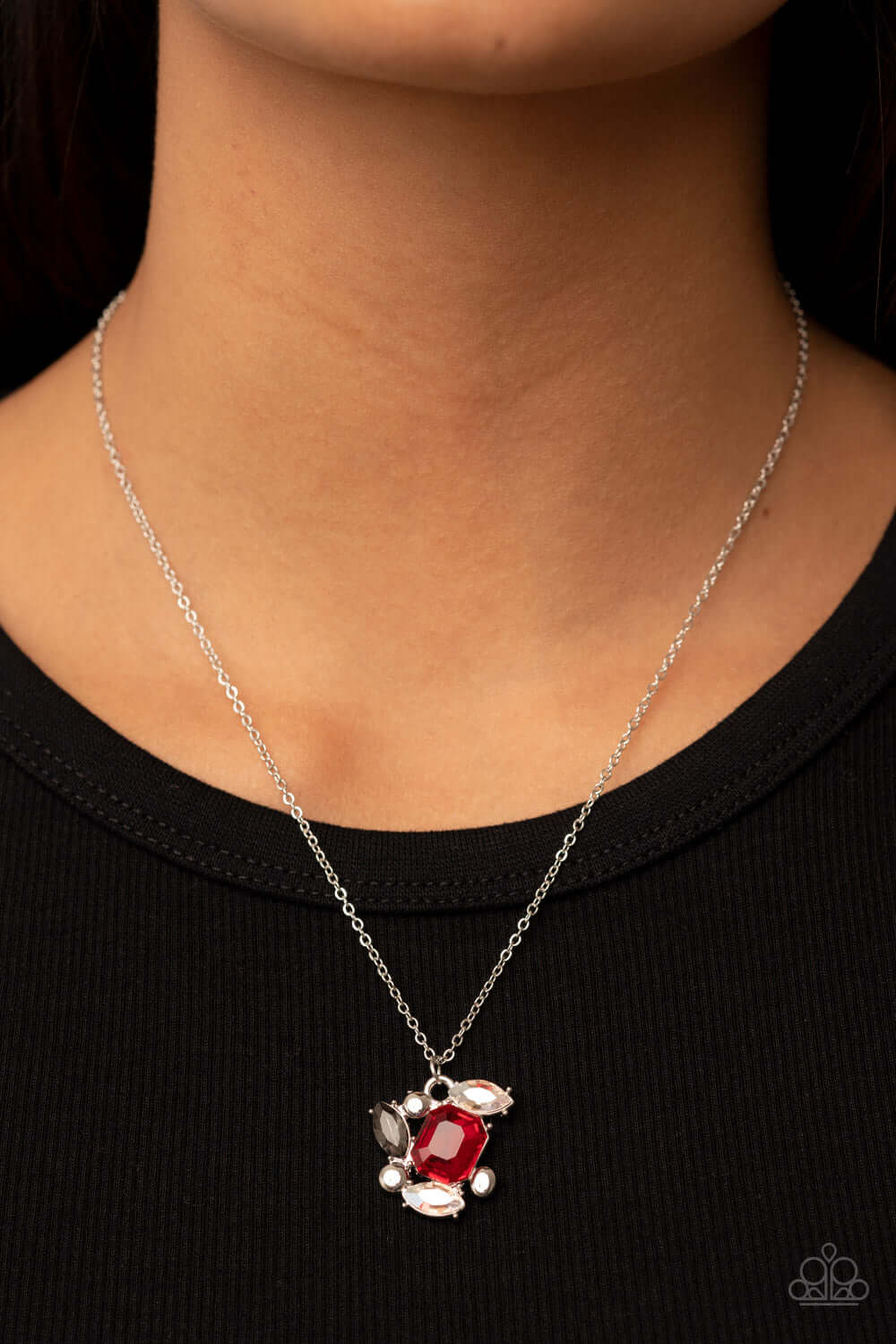 Paparazzi Accessories ❋Prismatic Projection - Red Necklace❋ Flat Rate Ship $4.50❋ - Image #2