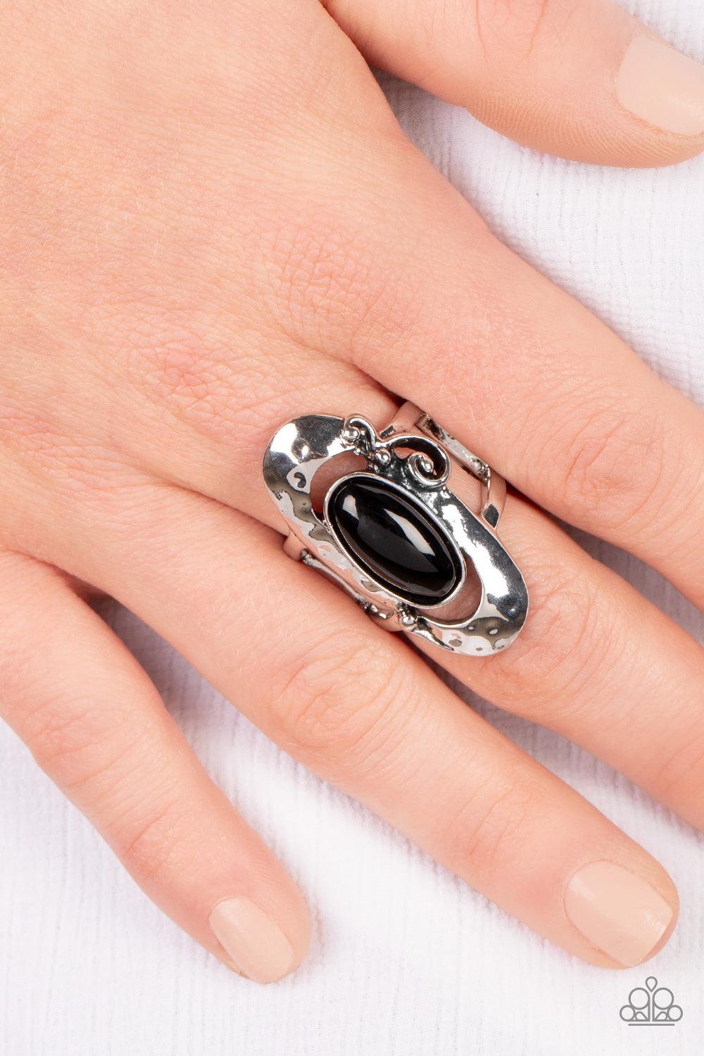 Paparazzi Accessories ❋Garden Oasis - Black Ring❋ Flat Rate Ship $4.50❋ - Image #2