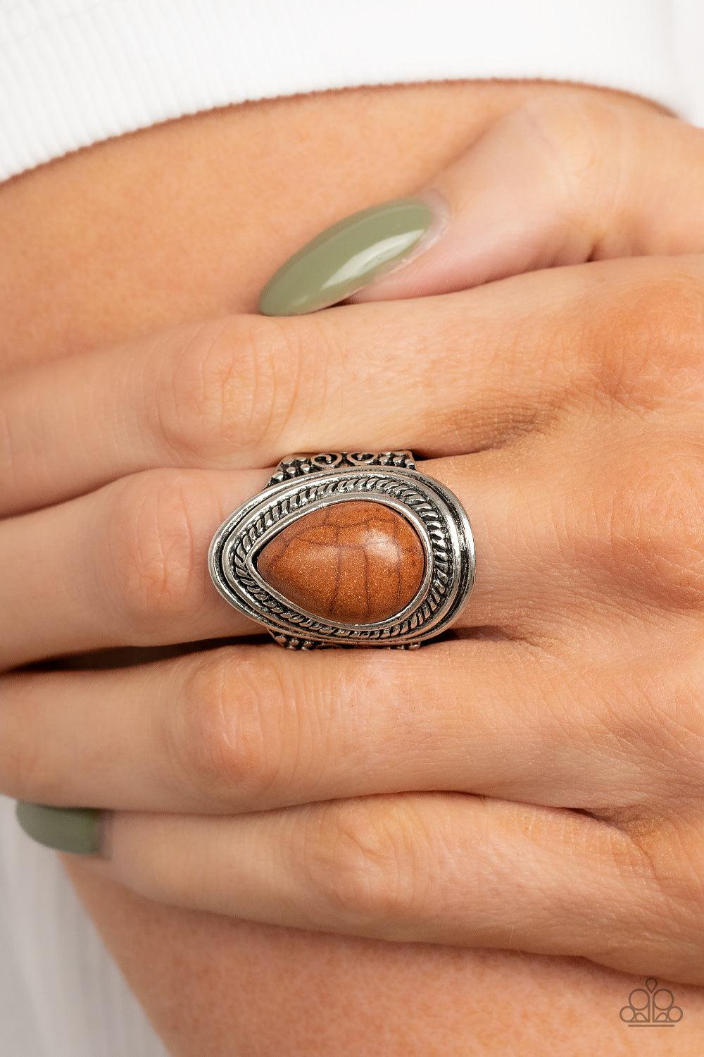 Paparazzi Accessories ❋Saguaro Scene - Brown Ring❋ Flat Rate Ship $4.50❋ - Image #2