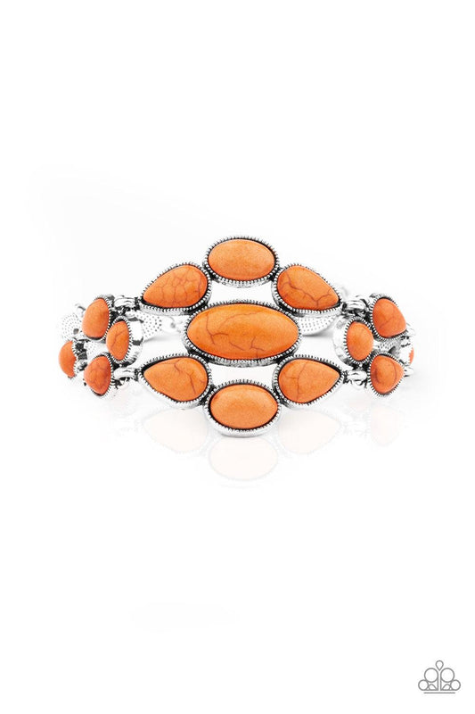 brought✽to✽you✽by✽blingflingbykat✽blooming-prairies-orange-bracelet✽paparazzi-accessories
