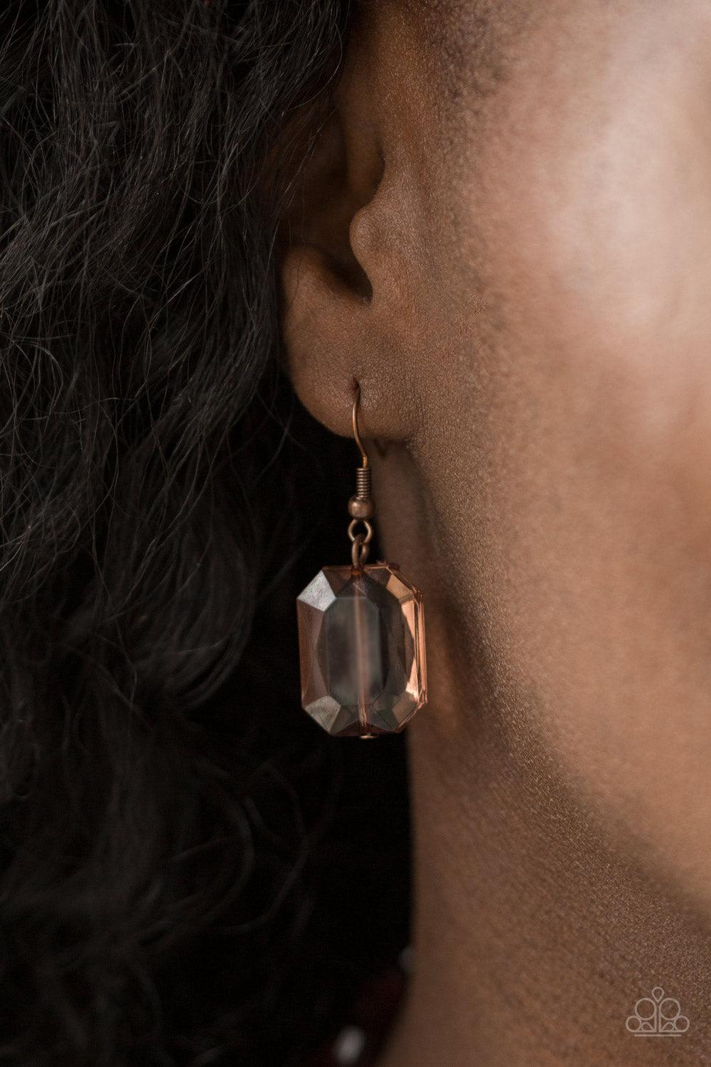Paparazzi Accessories ✽ Ice Bank - Copper Necklace✽Flat Rate Ship $4.50✽ - Image #3