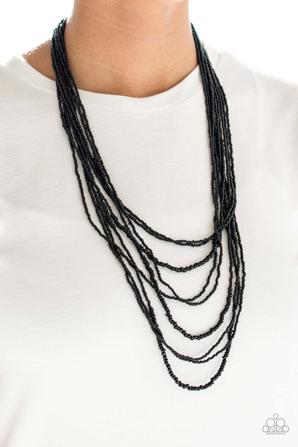 Paparazzi Accessories ✽ Totally Tonga - Black Necklace✽Flat Rate Ship $4.50✽ - Image #2