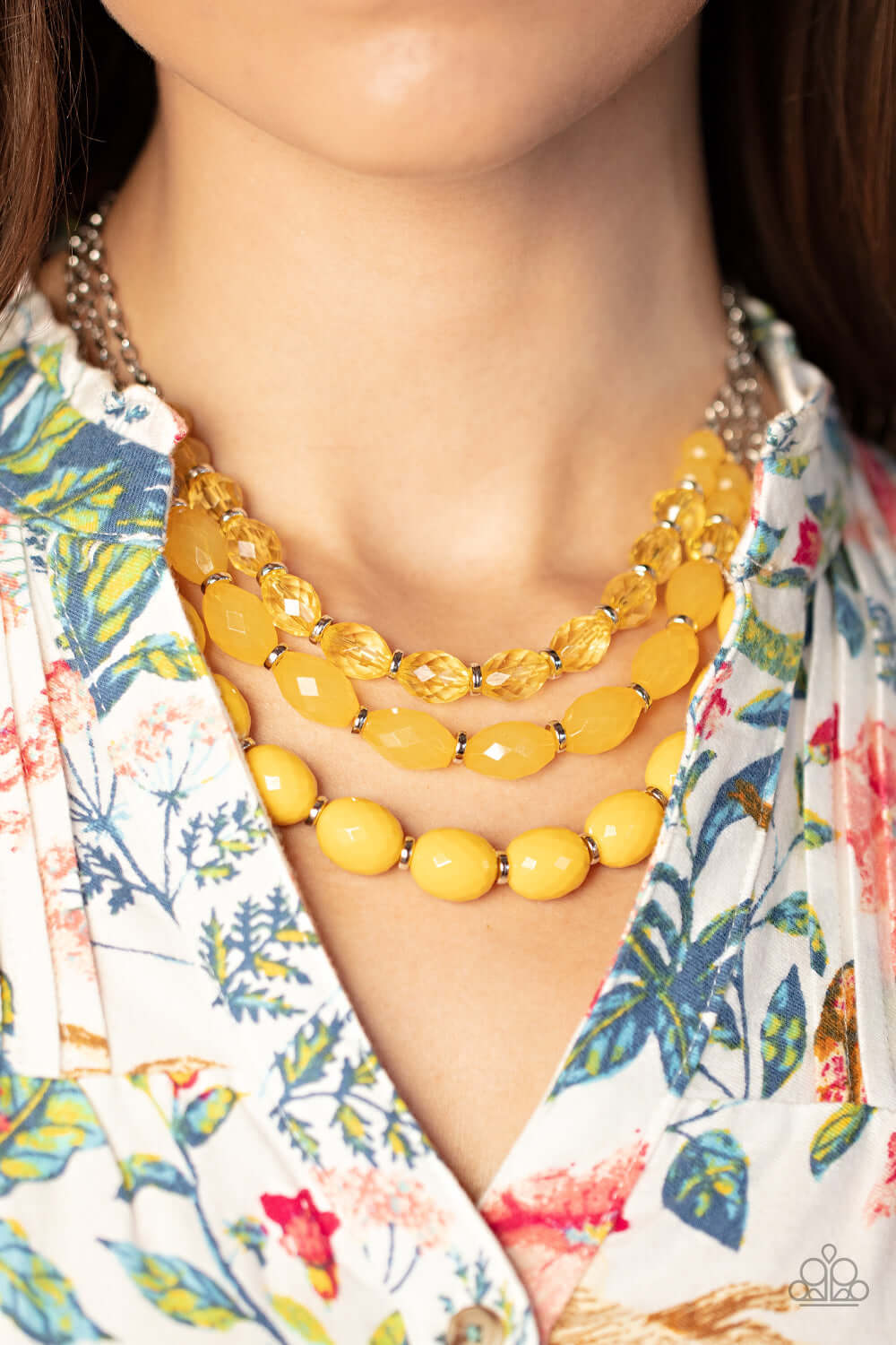 Paparazzi Accessories ❋Tropical Hideaway - Yellow Necklace❋ Flat Rate Ship $4.50❋ - Image #2