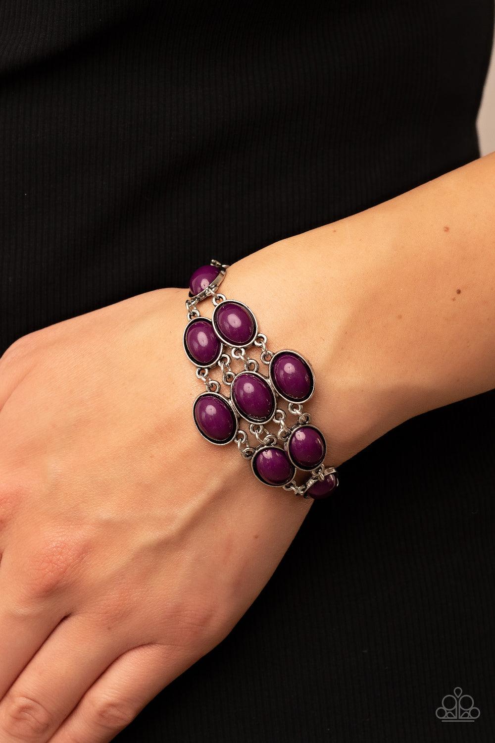 Paparazzi Accessories ❋Color Wheel Garden - Purple Bracelet❋ Flat Rate Ship $4.50❋ - Image #2