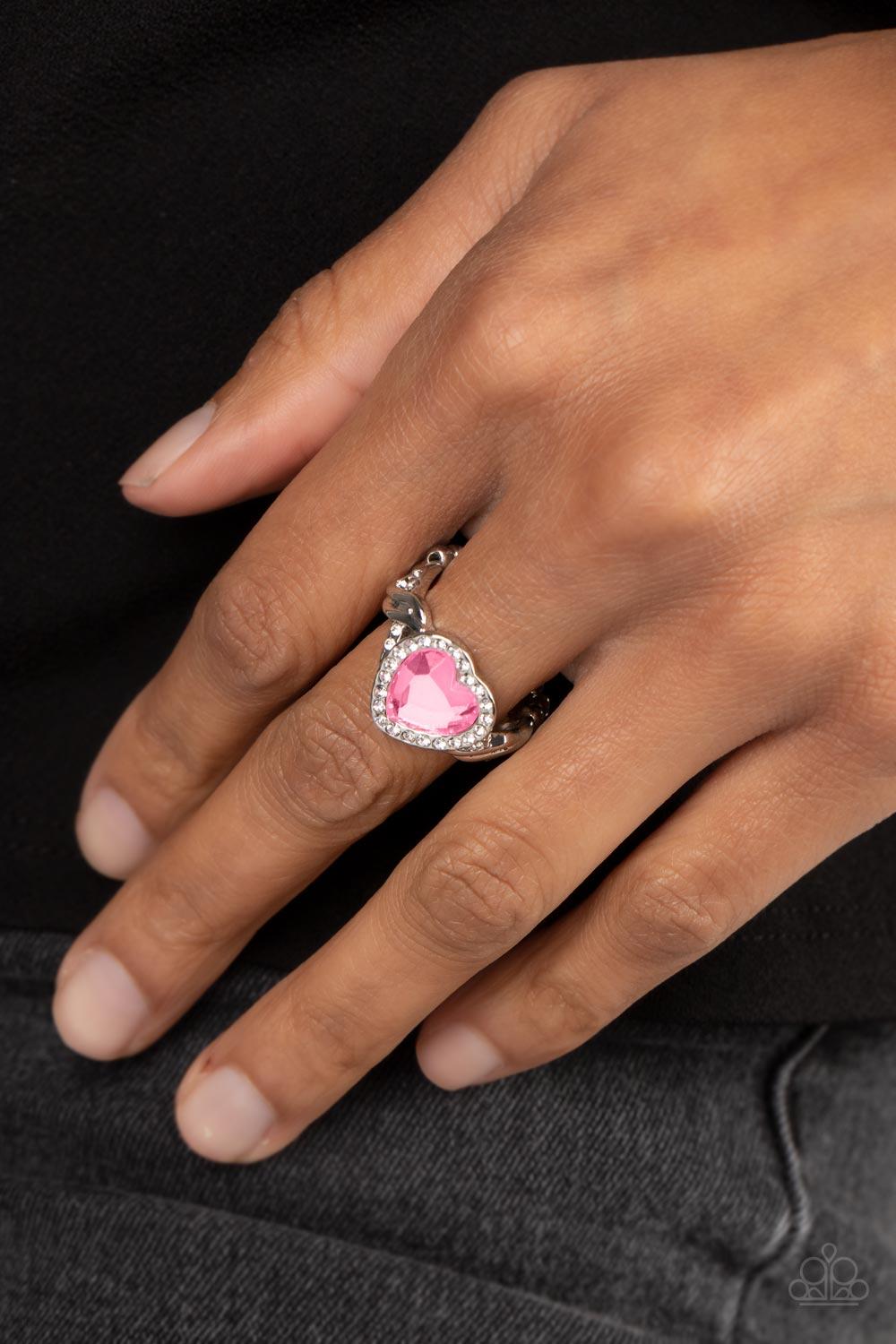 Paparazzi Accessories ❋Committed to Cupid - Pink Ring❋ Flat Rate Ship $4.50❋ - Image #2