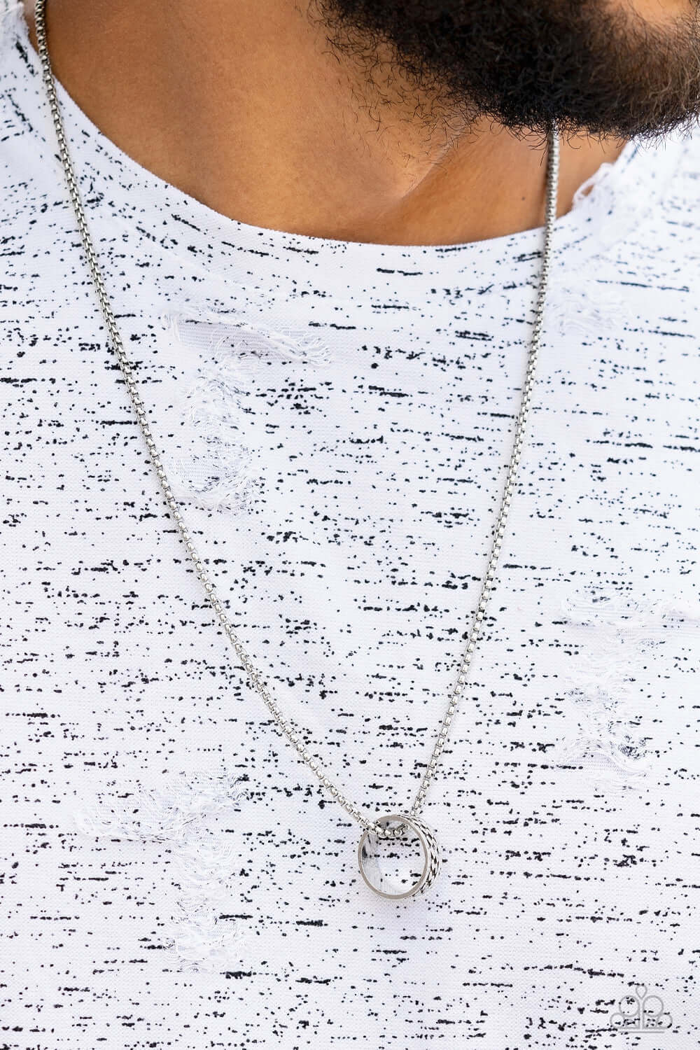 Paparazzi Accessories ❋Emotion Potion - Silver Mens Necklace❋ Flat Rate Ship $4.50❋ - Image #2