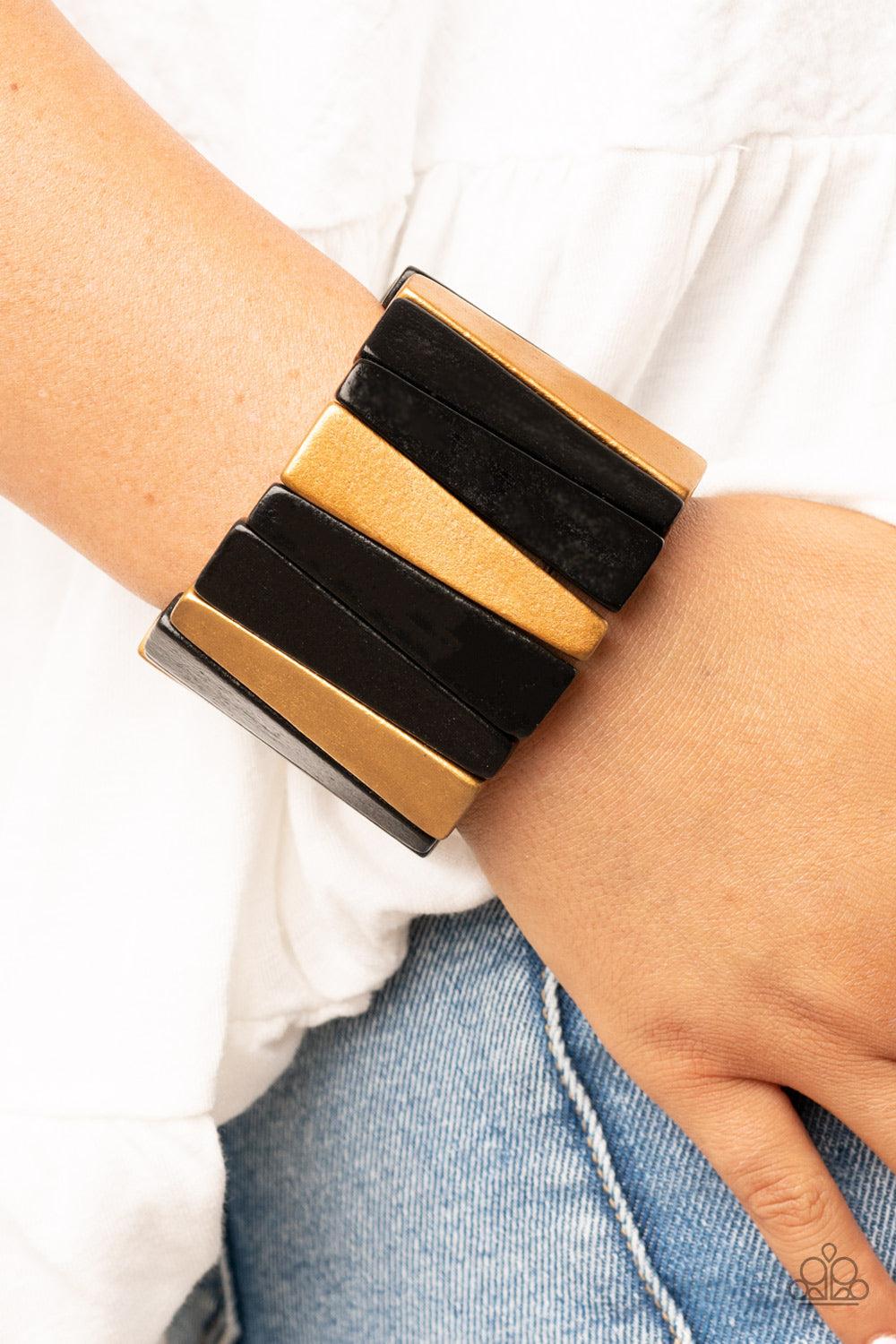 Paparazzi Accessories ❋Bahama Boardwalk - Black Bracelet❋ Flat Rate Ship $4.50❋ - Image #2