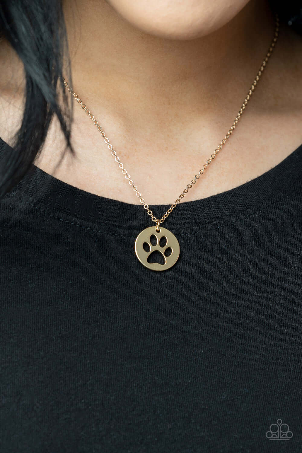Paparazzi Accessories ✽Think PAW-sitive - Gold Necklace✽Flat Rate Ship $4.50✽ - Image #2