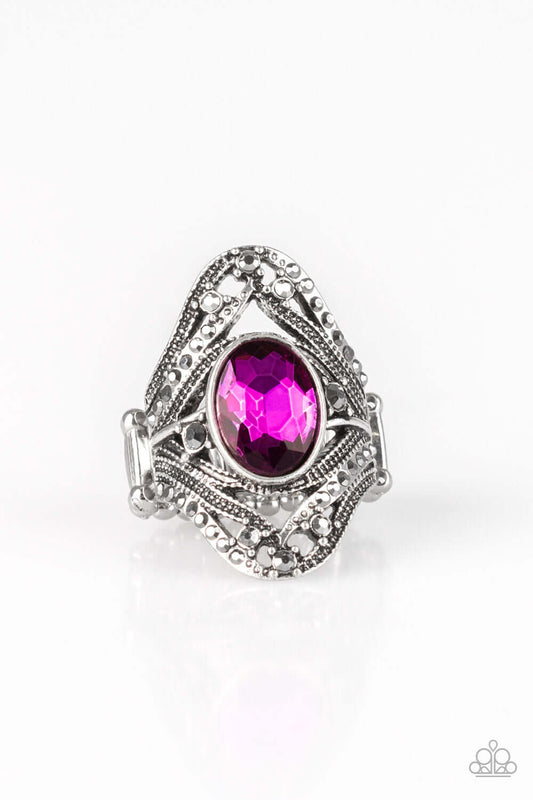 brought✽to✽you✽by✽blingflingbykat✽red-carpet-rebel-pink-ring✽paparazzi-accessories