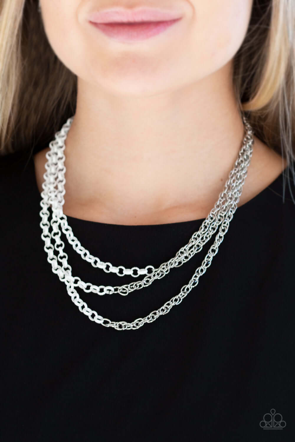 Paparazzi Accessories ✽ Turn Up The Volume - White Necklace✽Flat Rate Ship $4.50✽ - Image #2