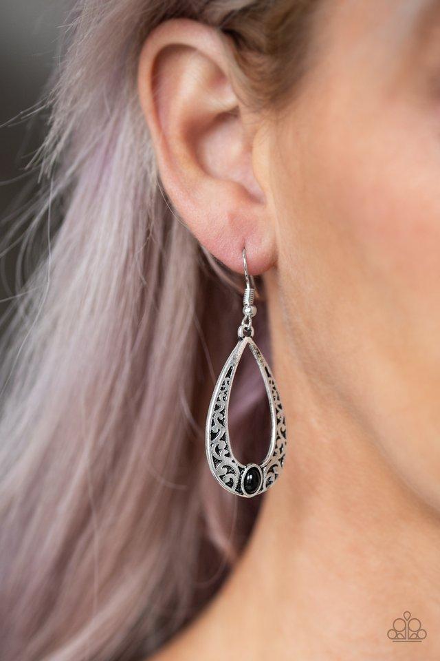 Paparazzi Accessories ❋Colorfully Charismatic - Black Earrings❋ Flat Rate Ship $4.50❋ - Image #2