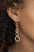 Load image into Gallery viewer, Paparazzi Accessories ✽ Bubble Bustle - Gold Earrings✽Flat Rate Ship $4.50✽ - Image #2
