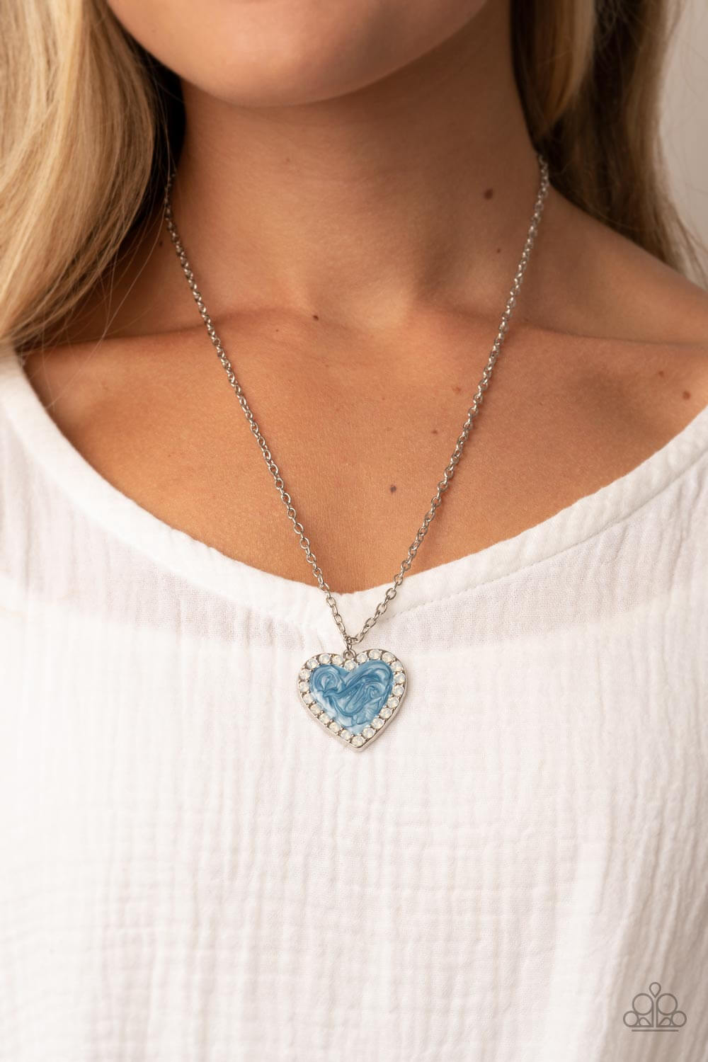 Paparazzi Accessories ❋Heart Full of Luster - Blue Necklace❋ Flat Rate Ship $4.50❋ - Image #2
