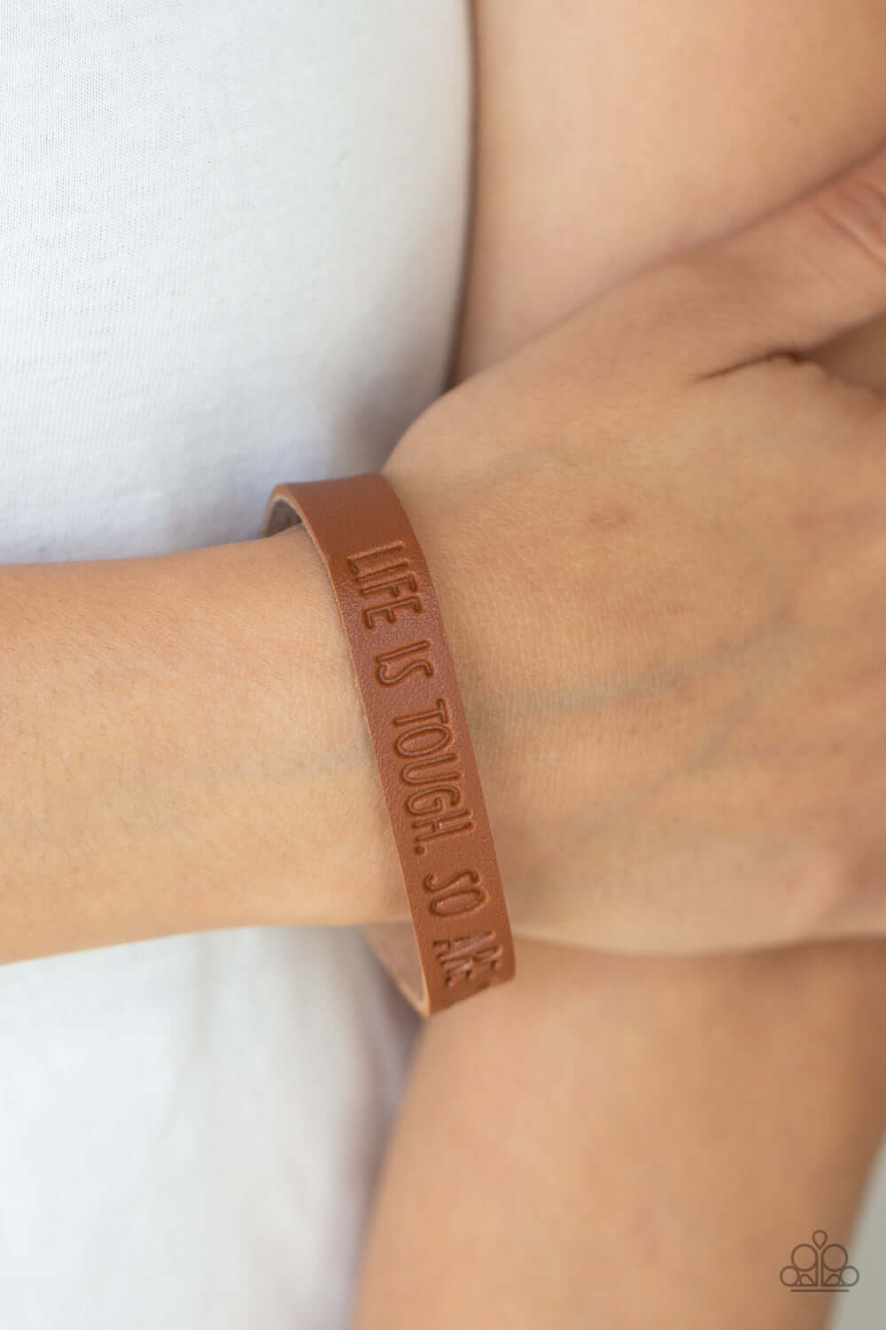 Paparazzi Accessories ❋Life is Tough - Brown Bracelet❋ Flat Rate Ship $4.50❋ - Image #2