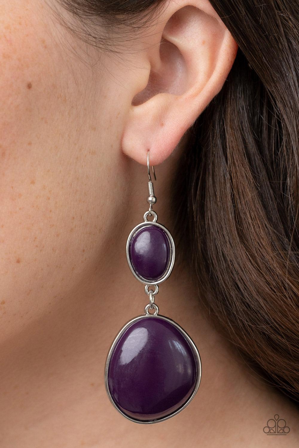 Paparazzi Accessories ❋Soulful Samba - Purple Earrings❋ Flat Rate Ship $4.50❋ - Image #2