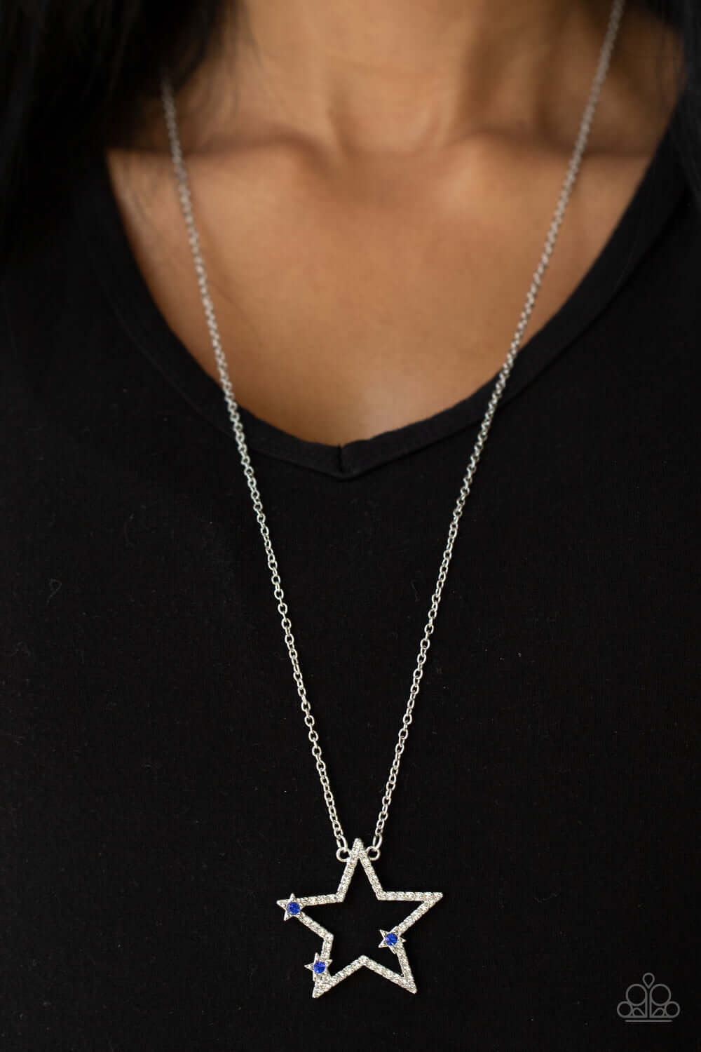 Paparazzi Accessories ❋I Pledge Allegiance to the Sparkle - Blue Necklace❋ Flat Rate Ship $4.50❋ - Image #2