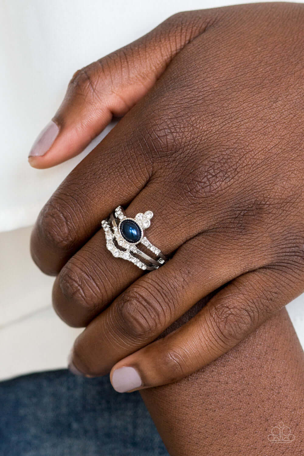 Paparazzi Accessories ✽ Timeless Tiaras - Blue Ring✽Flat Rate Ship $4.50✽ - Image #2