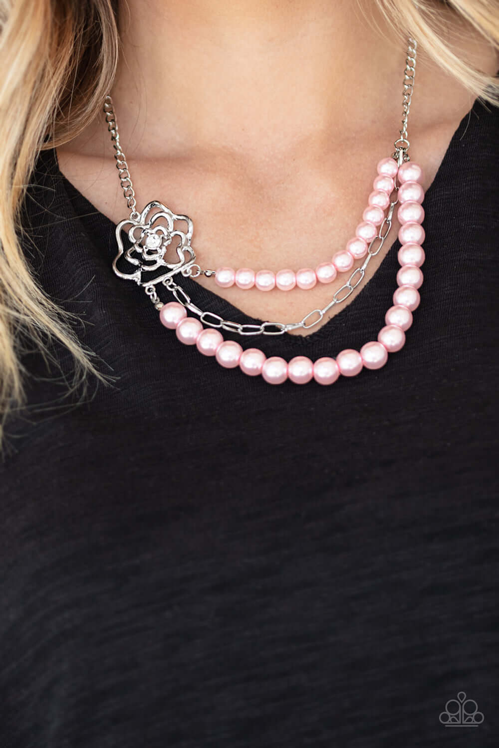Paparazzi Accessories ✽ Fabulously Floral - Pink Necklace✽Flat Rate Ship $4.50✽ - Image #2