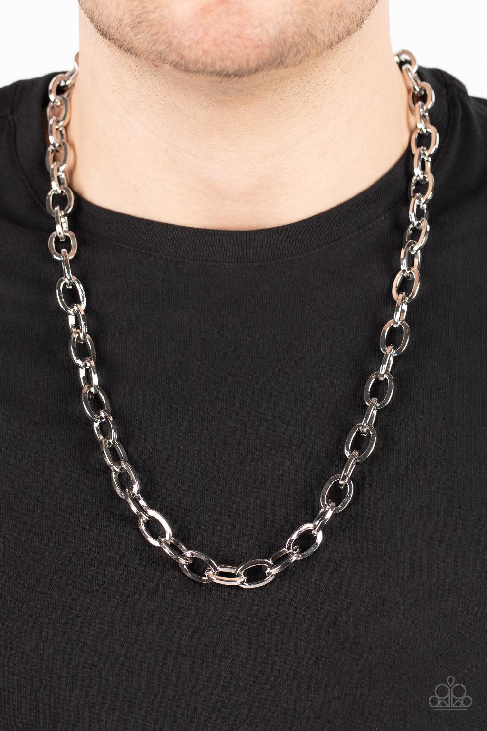 Paparazzi Accessories ❋Player of the Year - Silver Mens Necklace❋ Flat Rate Ship $4.50❋ - Image #2