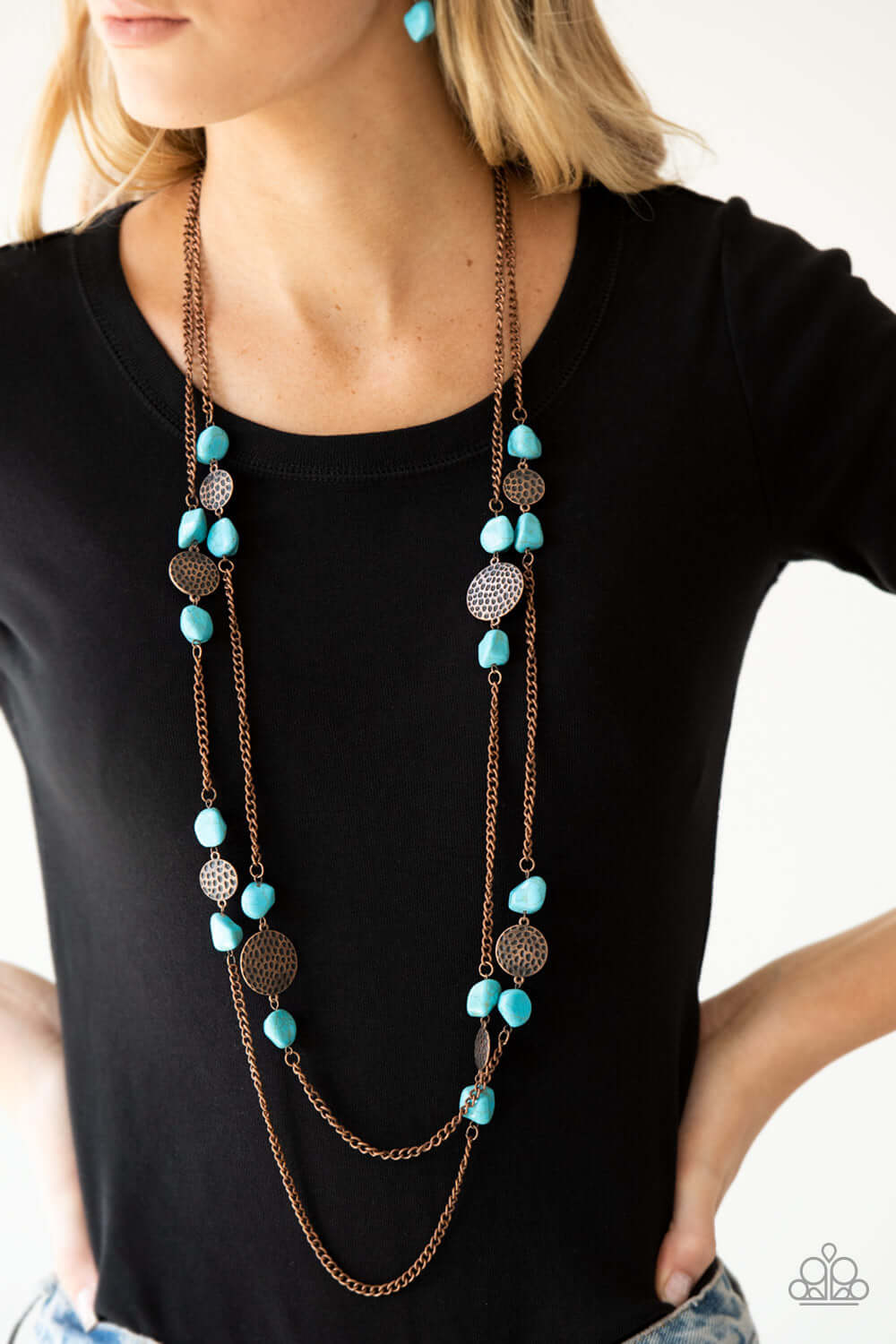 Paparazzi Accessories ✽ Mountain Movement - Copper Necklace✽Flat Rate Ship $4.50✽ - Image #2