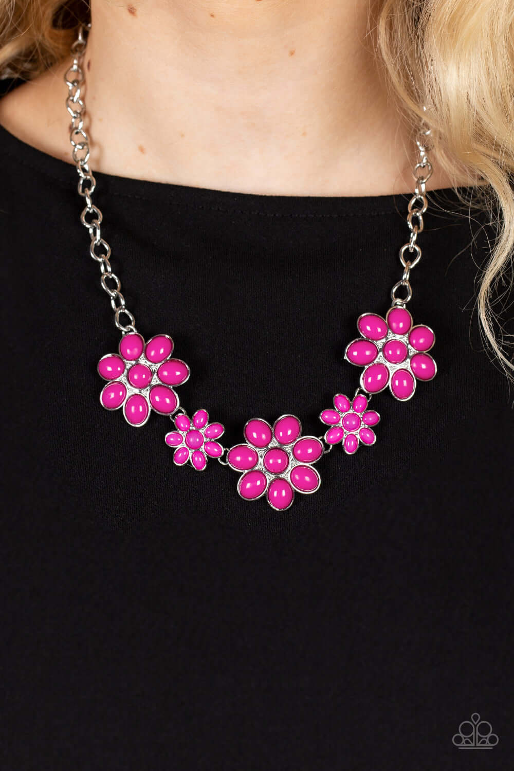 Paparazzi Accessories ❋Flamboyantly Flowering - Pink Necklace❋ Flat Rate Ship $4.50❋ - Image #2