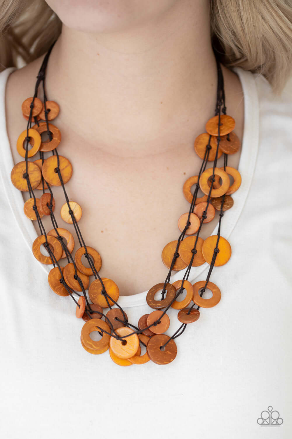 Paparazzi Accessories ✽ Wonderfully Walla Walla - Orange Necklace✽Flat Rate Ship $4.50✽ - Image #2