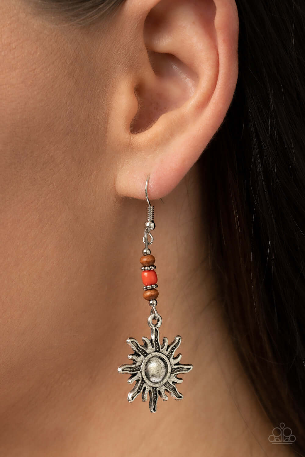 Paparazzi Accessories ❋Sunshiny Days - Orange Earrings❋ Flat Rate Ship $4.50❋ - Image #2