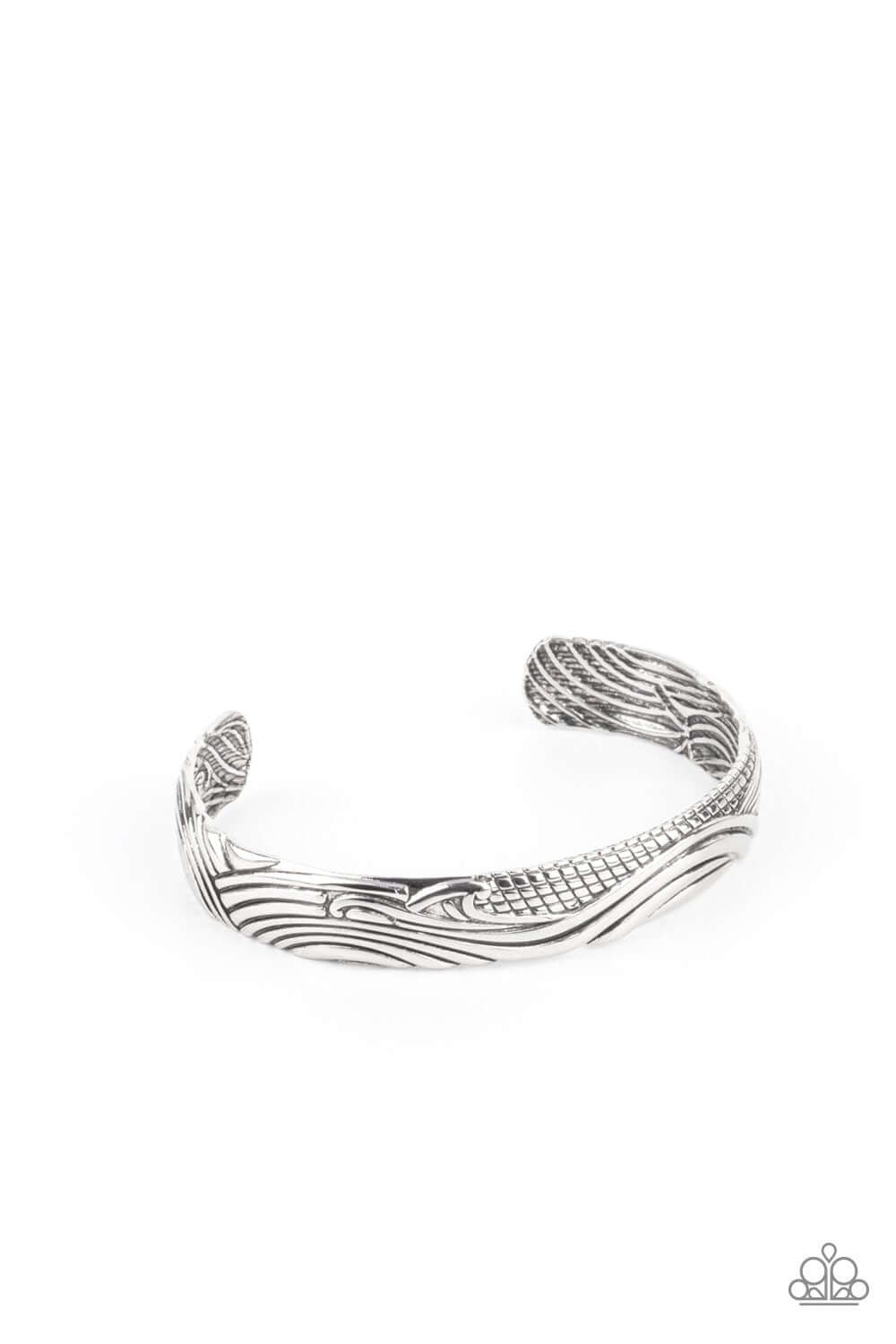 Paparazzi Accessories ❋ Tidal Trek - Silver ❋ Flat Rate Ship $4.50❋ - Image #1