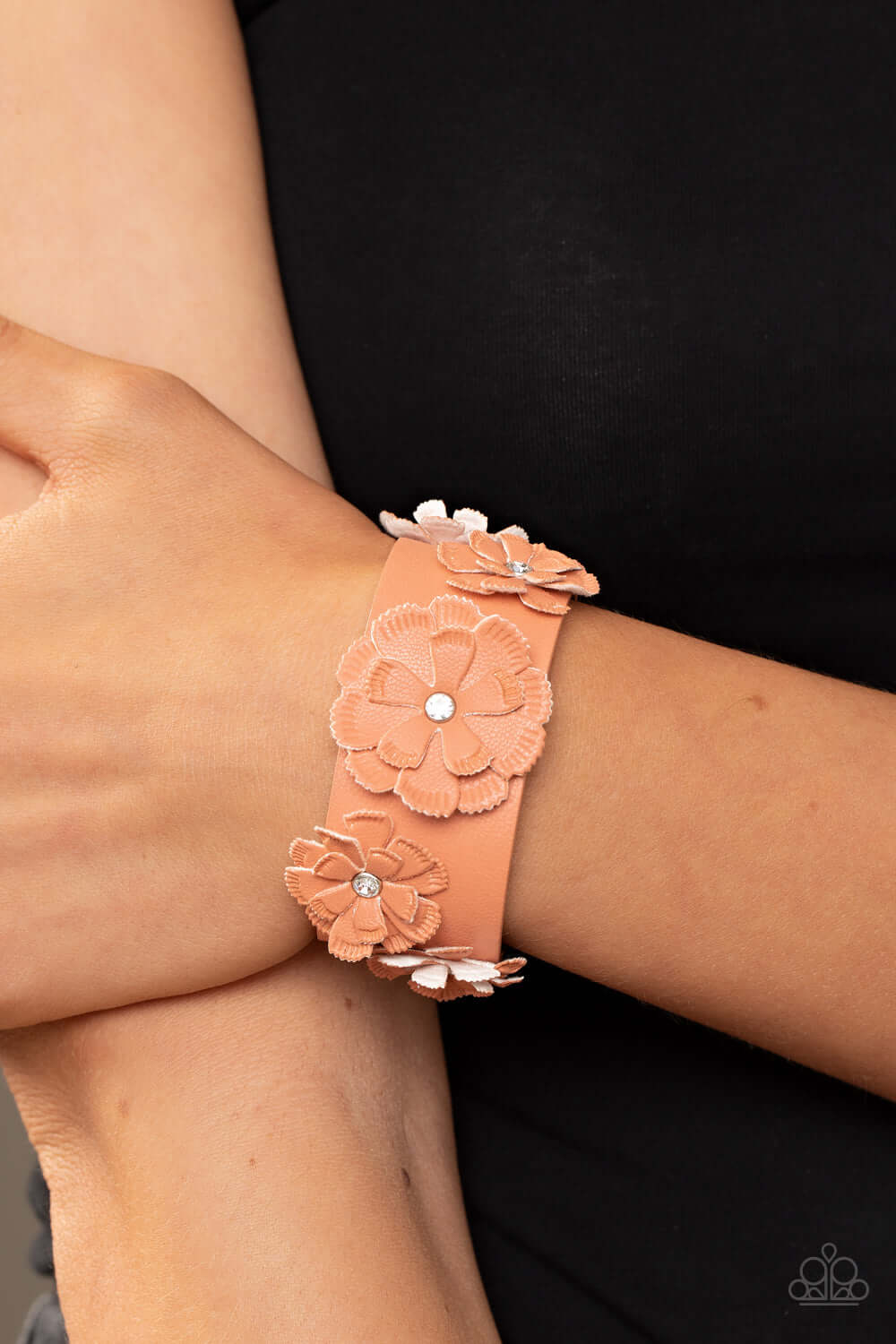 Paparazzi Accessories ❋What Do You Pro-POSIES - Orange Bracelet❋ Flat Rate Ship $4.50❋ - Image #2