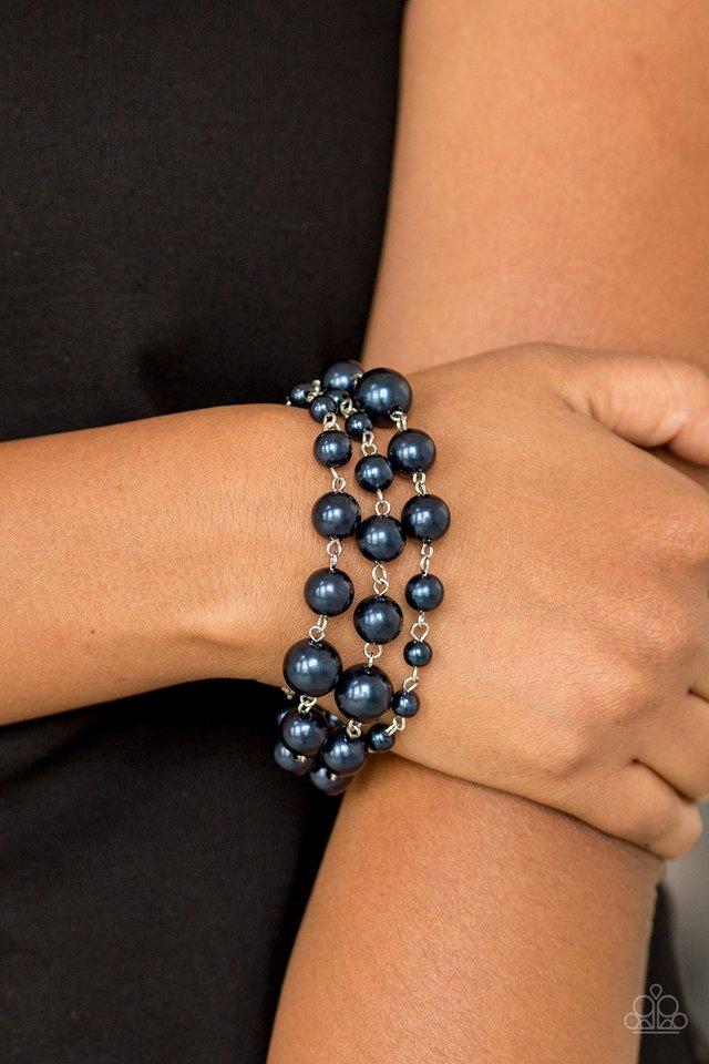 Paparazzi Accessories ❋Until The End Of TIMELESS - Blue Bracelet❋ Flat Rate Ship $4.50❋ - Image #2