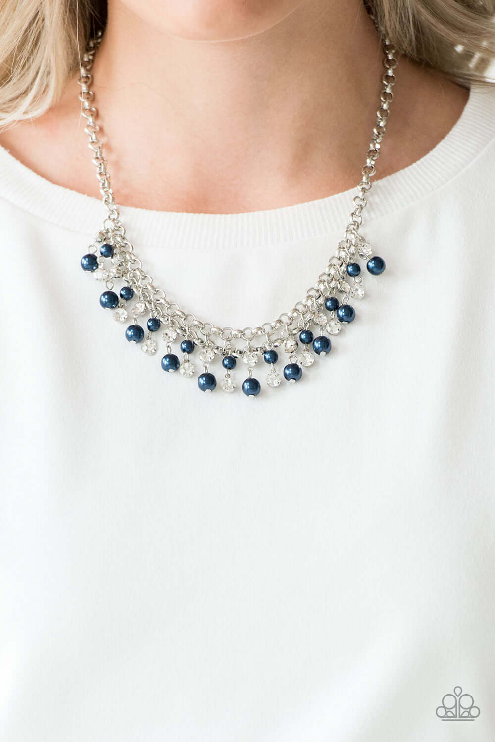 Paparazzi Accessories ✽ You May Kiss the Bride - Blue Necklace✽Flat Rate Ship $4.50✽ - Image #3