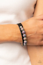 Load image into Gallery viewer, Paparazzi Accessories ❋Saturn Safari - Black Bracelet❋ Flat Rate Ship $4.50❋ - Image #2
