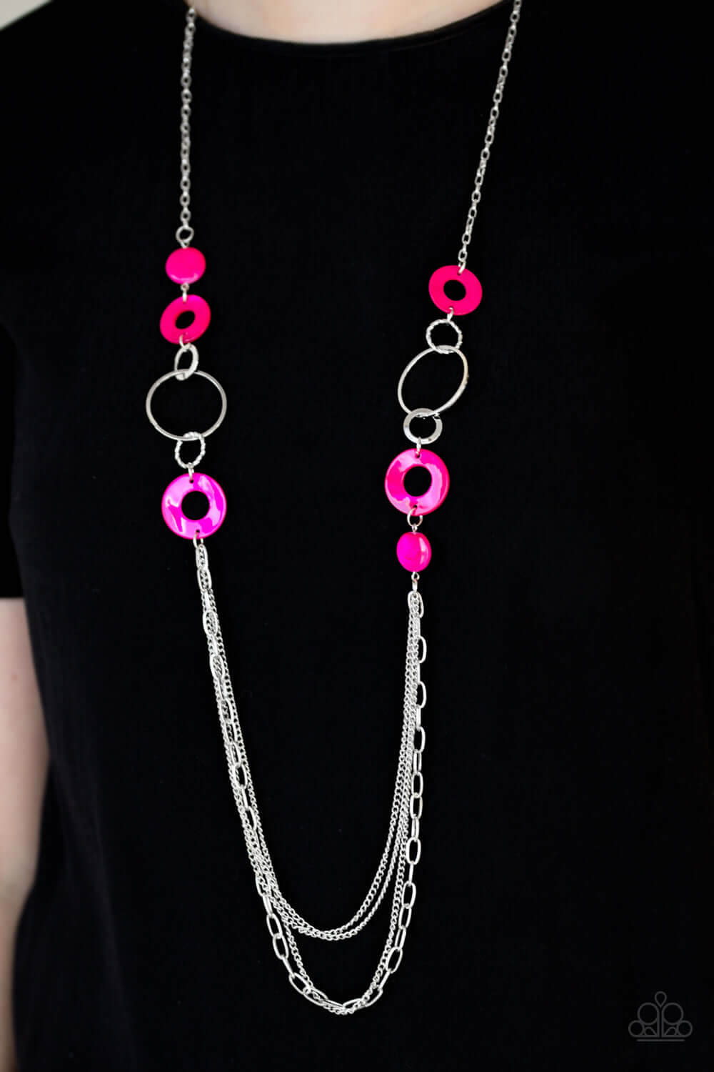 Paparazzi Accessories ✽ Tropical Sunsets - Pink Necklace✽Flat Rate Ship $4.50✽ - Image #2