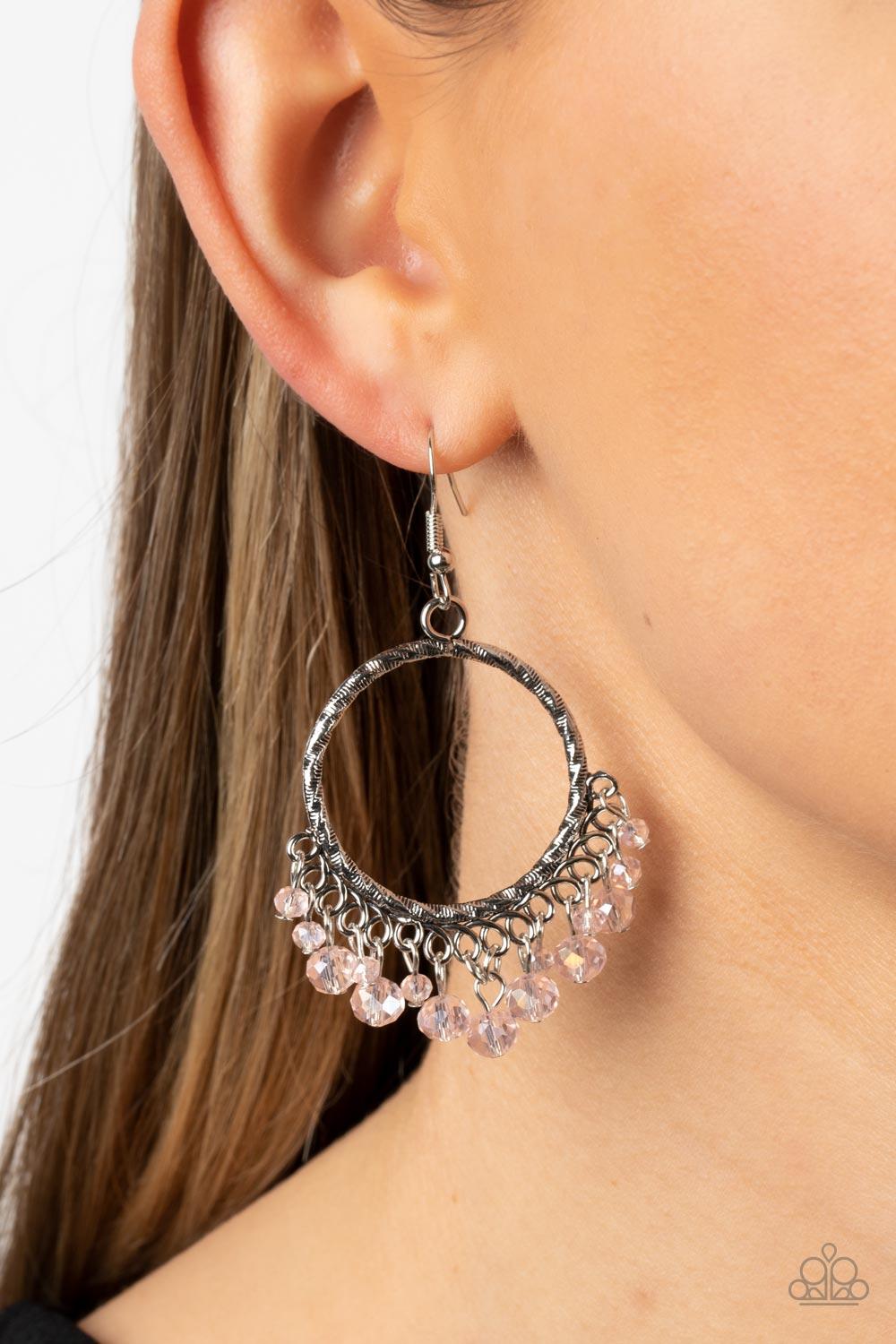 Paparazzi Accessories ❋As if by Magic - Pink Earrings❋ Flat Rate Ship $4.50❋ - Image #2