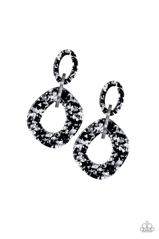 brought✽to✽you✽by✽blingflingbykat✽confetti-congo-silver-post earrings✽paparazzi-accessories