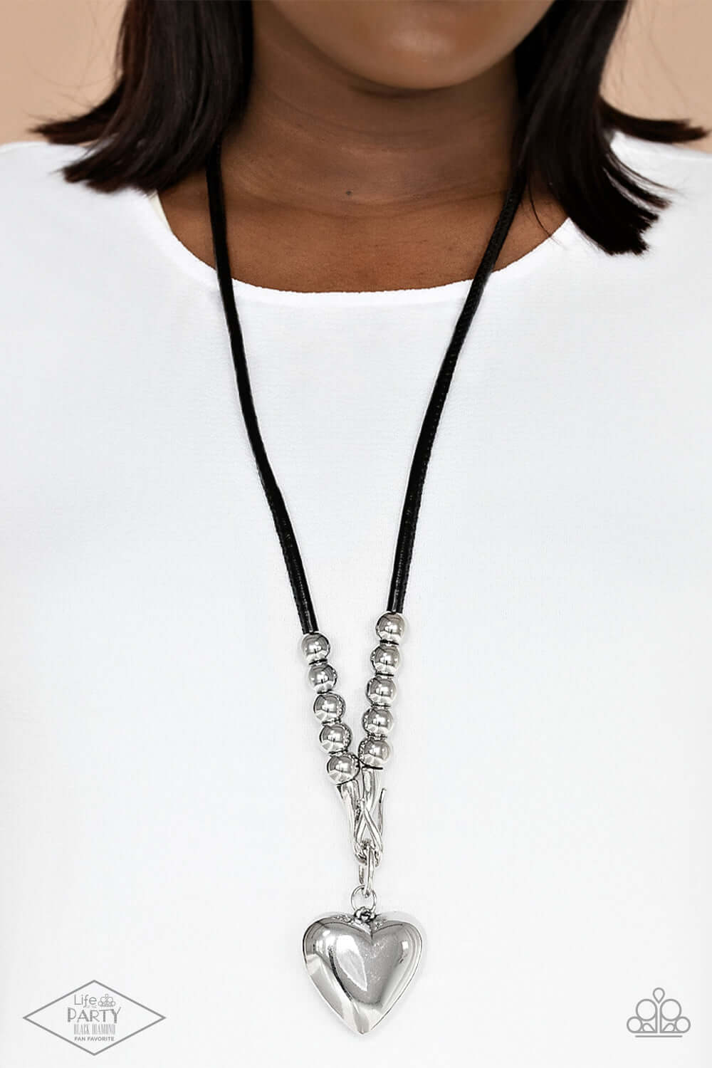 Paparazzi Accessories ❋Forbidden Love - Black Necklace❋ Flat Rate Ship $4.50❋ - Image #2