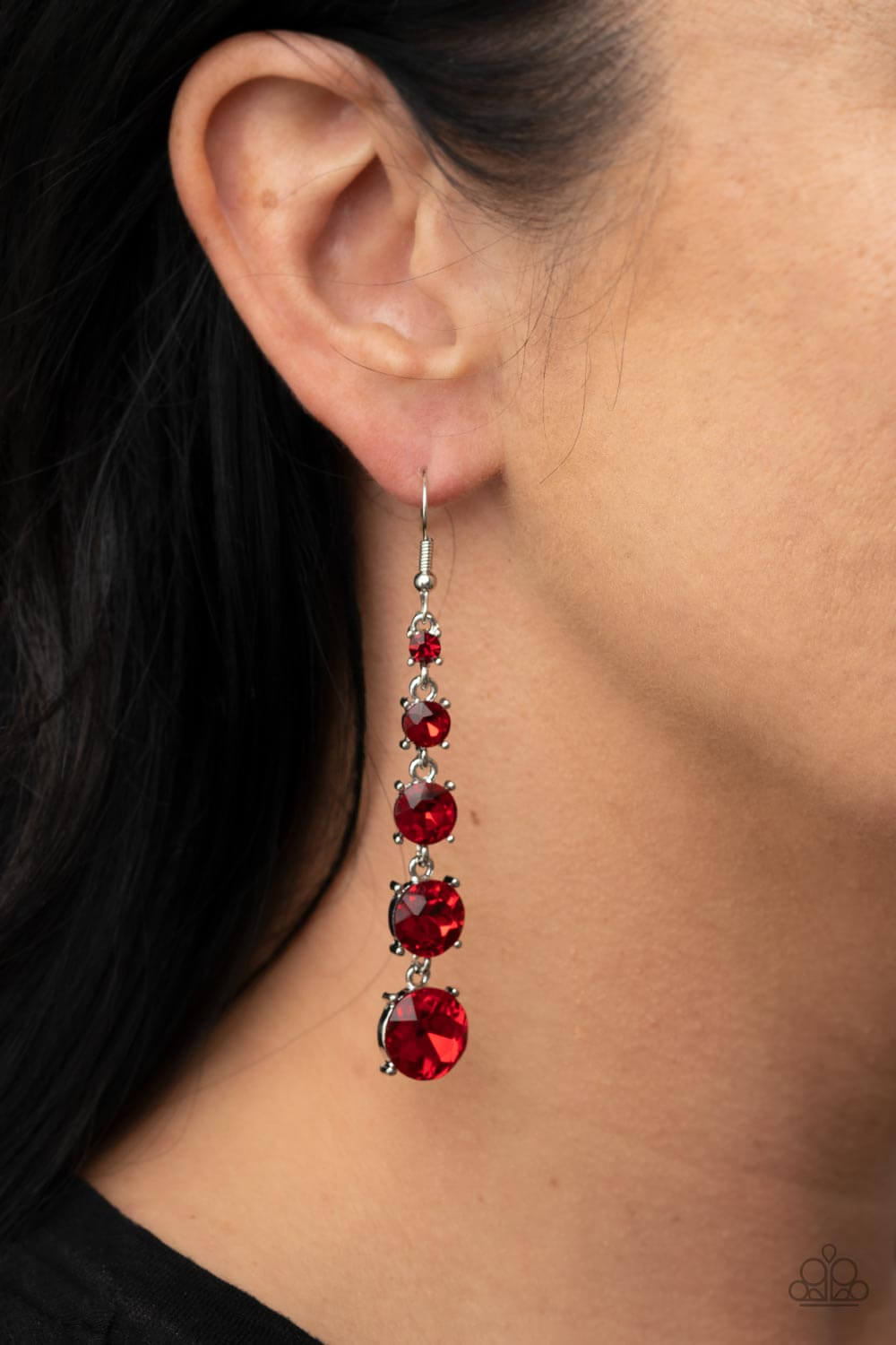 Paparazzi Accessories ❋Red Carpet Charmer - Red Earrings❋ Flat Rate Ship $4.50❋ - Image #2